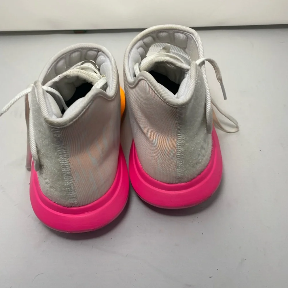ADIDAS HARDEN B/E 3 BASKETBALL SHOES WHITE ORANGE PINK EF5290 (SIZE 11.5) Used‎
